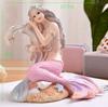 Nordic Resin Cute Mermaid Princess Figurines Fish Tank Ornaments Kawaii Decor Home Furnishing Decoration Crafts Birthday Gifts