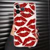 Sexy Red Lips Case for iPhone 17 Pro Max 14 Plus Air 12 Mini XR 13 Pro XS Max 15 11 7 8 16 Soft Phone Cover