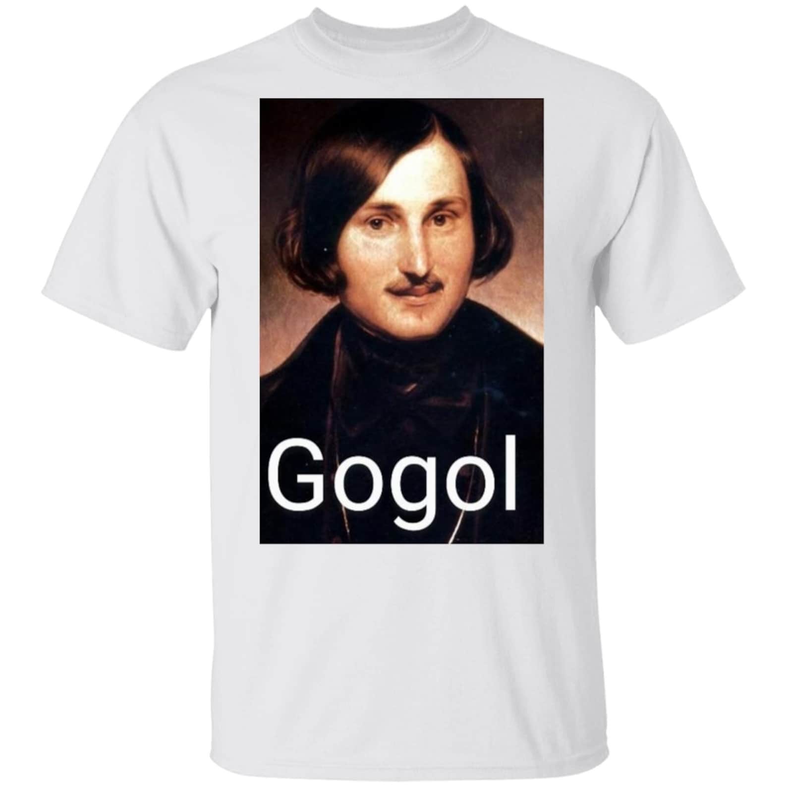 Nikolai Gogol Ukrainian Russian Writer Shirt Dead Souls The Overcoat Author Russian Literature T shirt G500 5.3 oz. T shirt S
