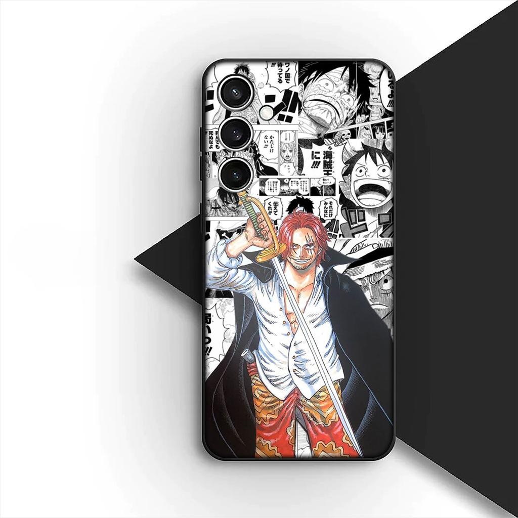 Cover for Motorola Moto G55 G45 G75 G85 G35 Edge 50 30 Fusion 40 NEO Ultra Pro Casing Phone Case Shanks Red Hair One Piece Luffy