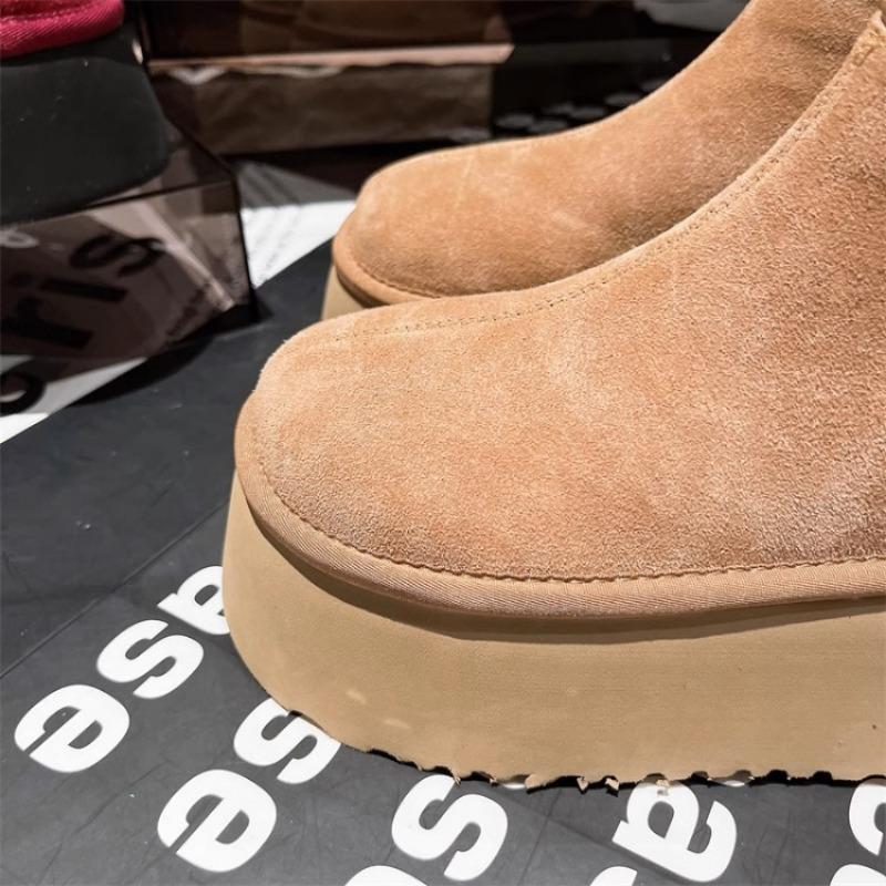 Women Boots New Leopard Platform Ankle Boots Women Designer Flat Casual Shoes Short Plush Cotton Shoes Trend Warm Winter Boots