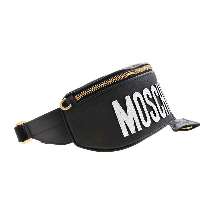 Moschino Roman Soldier Teddy Bear PU Waist Bag Unisex Waist Bag Black 7-T7718-8210-1555