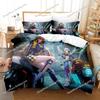 3D Printing Game Tower of Fantasy Anime Bedding Set Single Twin Full Queen King Size Bed Set Adult Kid Bedroom Duvetcover Sets96