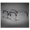 Men's Fashion Personalized Double Beam Reading Glasses Neutral Fashion Square Large Frame High-definition Presbyopia Glasses