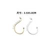 10pcsDIY Bridal Handmade Headgear Material Antique Hairpin Jewelry Accessories, Ear Hanging Ear Hook Hair Accessories Alloy Material