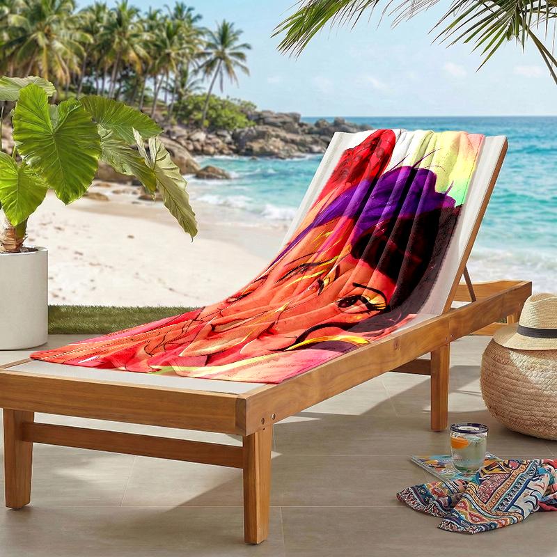 Kpop Hunter Fashion Beach Towel: Ideal for Summer Adventures Soft, Absorbent and Quick Drying Suitable for Swimming and Bathing