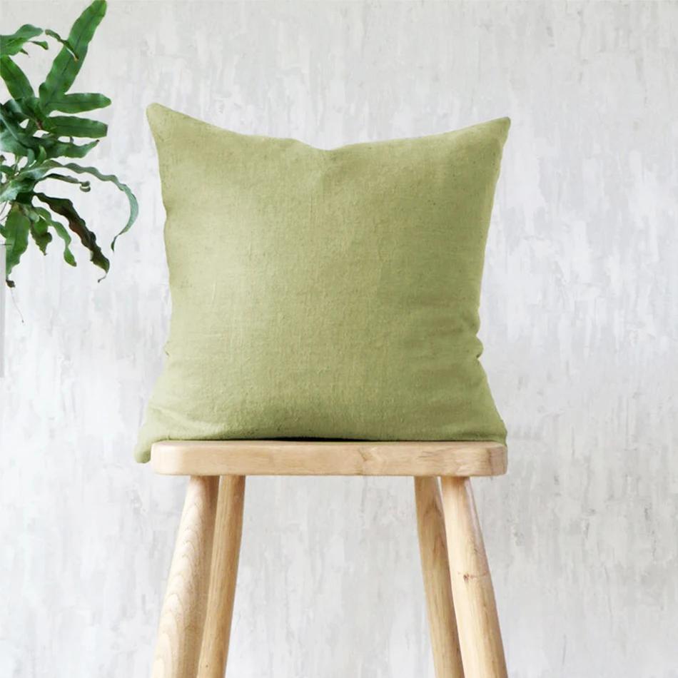Pure Linnen Kussensloop, Zachte en Comfortabele Kussenhoes, Woondecoratie Bankkussenshoes, Woonkamer Bank Ornament Onzichtbare Rits 40X40CMx1PC