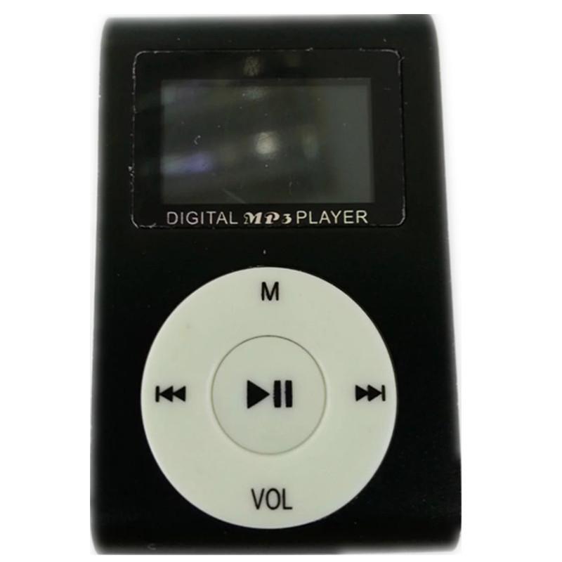 Screen Clip-On MP3 Player with Metal Clip - Portable for Sports & Students
