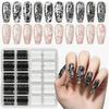 Leopard Print Nail Stickers Lace Design Nail Decals Fashion Nail Decorations  Nail Decoration