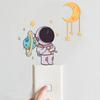 Leuchtende Selbstklebende Hausschalter Wandaufkleber Blau Rosa Grün Astronaut Stern Mond Leuchten im Dunkeln DIY Aufkleber Für Kinderzimmer