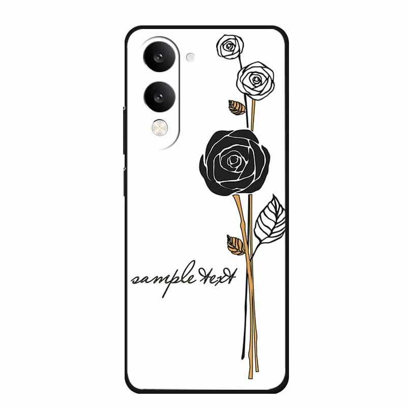 3D Emboss Case For Vivo iQOO Z10 Lite Phone Case Coque Flowers Silicone Soft Back Cover For Vivo Y29S Y29T Y19s GT 5G Case Funda