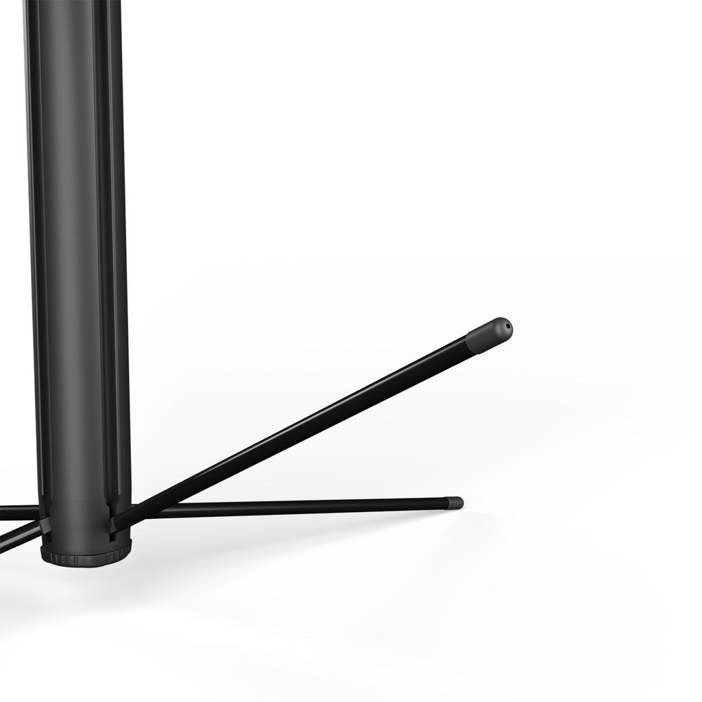 Selfie-Stick-Stativ für Fotos mit Gesichtserkennung 360 AI-Gestenerkennung - Schwarz