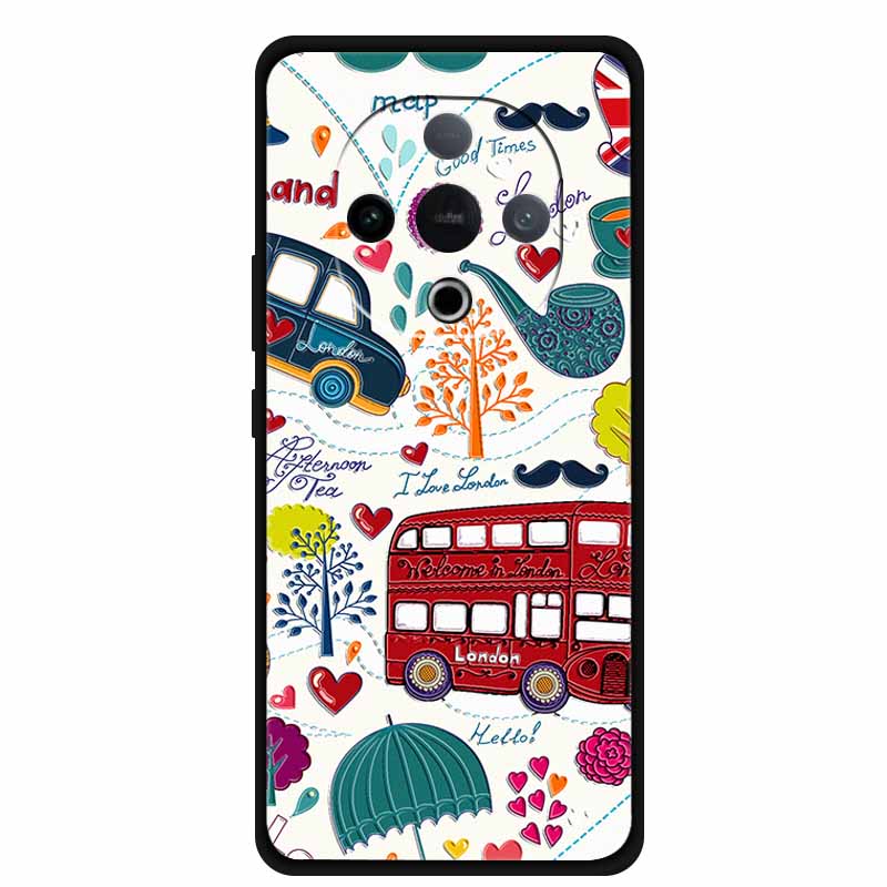 For Vivo Y300 5G Case 3D Emboss Flower Black Silicone Soft Back Cover Case For Vivo Y300C 2025 Phone Case 6.77" Coque Shell Para