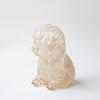 Resin Craft Pet Statue With Genuine Water Crystal For Modern Living Room Accent