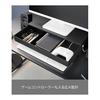 Yamazaki Jitsugyo (Yamazaki) Monitor Stand with Drawer That Can Also Fit Game Controllers Black W50 X D24 ~ 41 X H12.8cm Tower Monitor Stand Tabletop