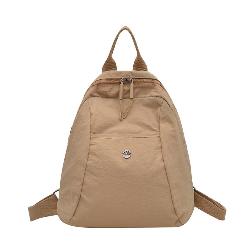 Schoolbag1011 New Backpack Women's Fashion Lightweight Large-capacity Schoolbag Versatile Nylon Cloth Travel Commuter Backpack