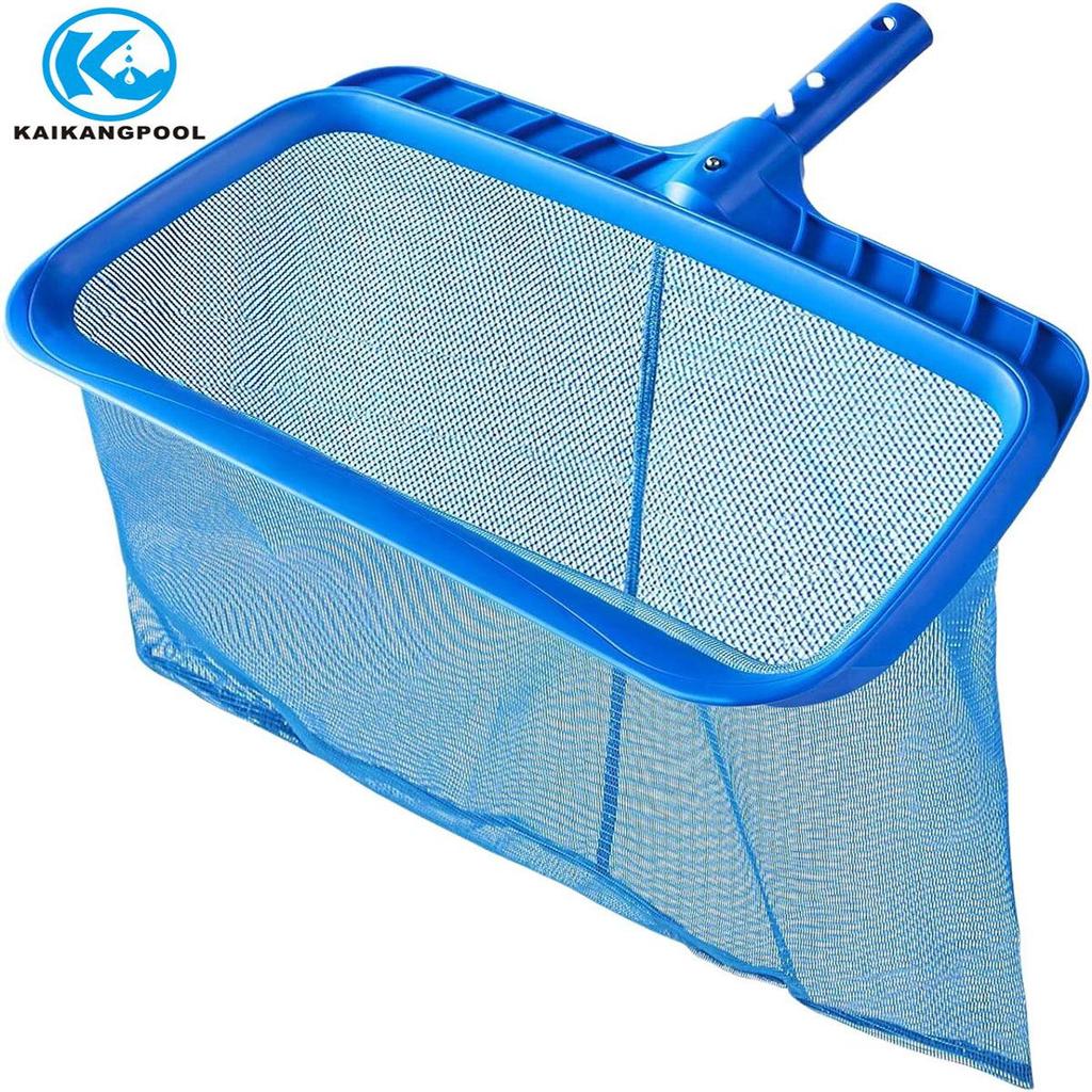 Complete Outdoor Swimming Pool Cleaning Set with Skimmer and Scoop Net for Families.
