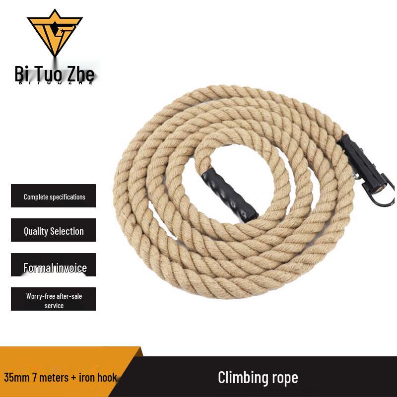 Biotuo Training Hemp Climbing Rope 35mm x 7m