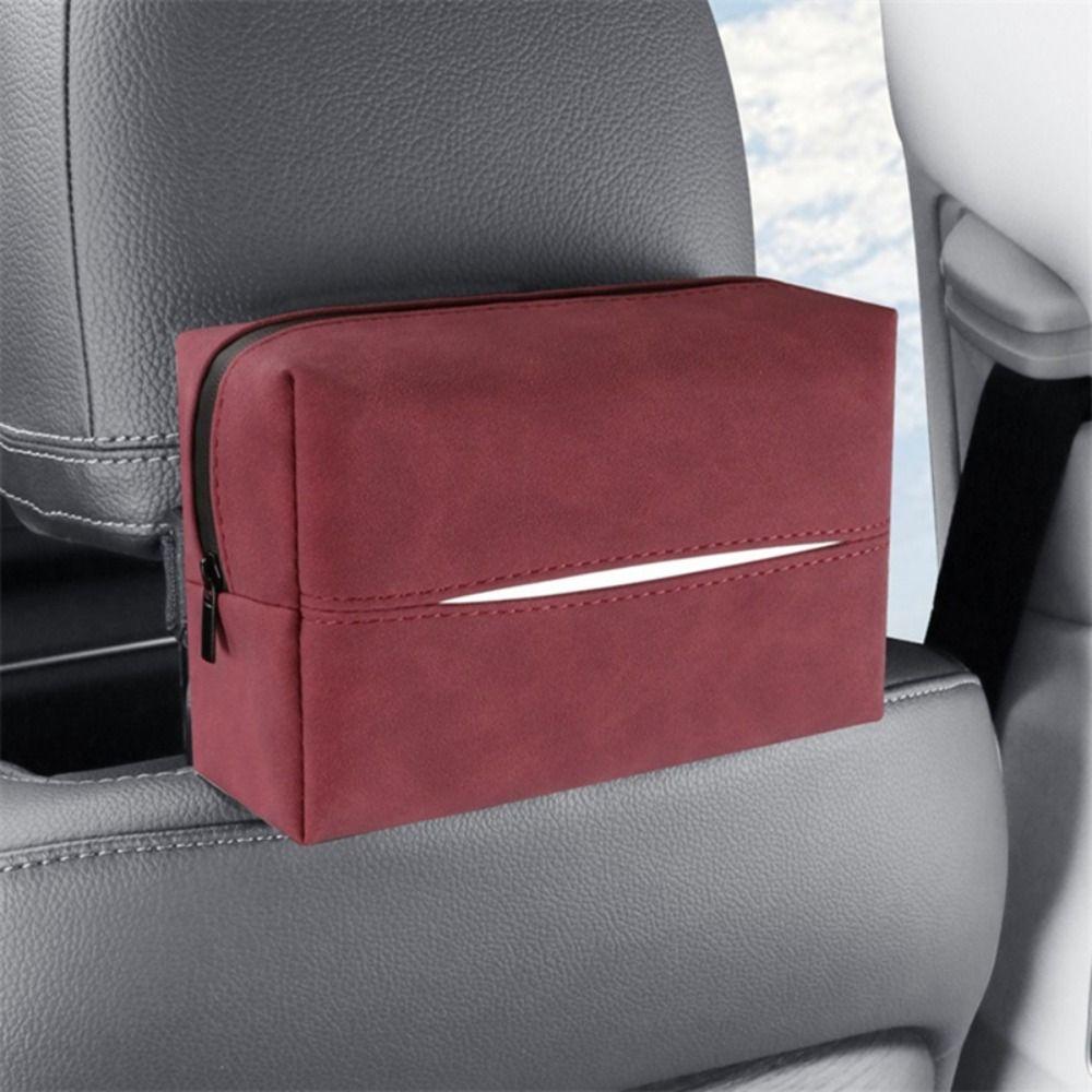 Waterproof Car Tissue Box Wear-resistant Tissue Storage Case Paper Towel Organizer  Auto Storage