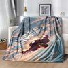 1pc Iron Man Sky Marvel Soft Throw Blanket Flannel All Season Light Weight Living Room/Bedroom Warm Blanket. M731066