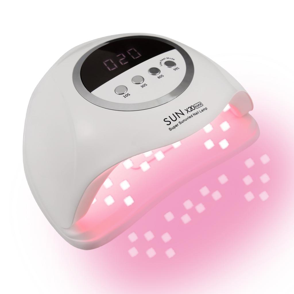 330W SUN X20 MAX UV LED Nail Lamp for Manicure Gel Polish Drying Machine with Large LCD Touch Professional Smart Nail Dryer Tool