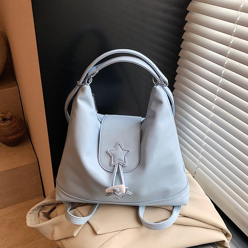 

Tote bag women s 2025 new large-capacity commuter backpack casual multi-functional shoulder messenger bag travel backpack синий