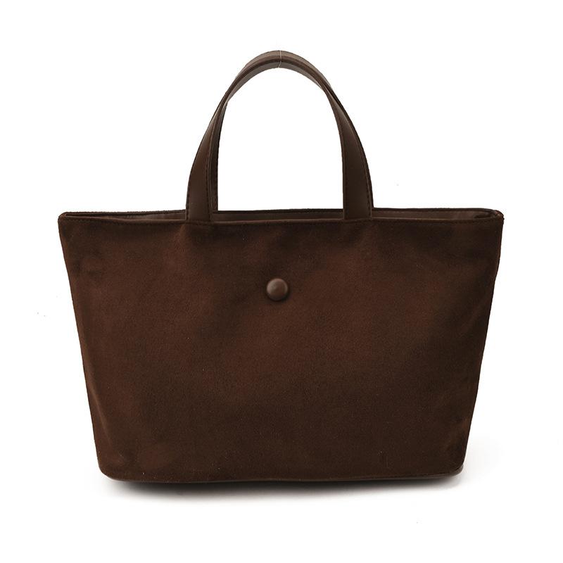 Женская сумка однотонная большая на плечо кофейный 1590₽