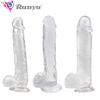 Huge Dildo Cock Penis Big Dick Adult Sex Toy Product 26CM Transparent