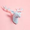 Home Decor Decorative Resin Elk Head Deer Head Wall Mount Animal Holder Wall Hanger Statue Animal Shapedat Hook Hanging Rack