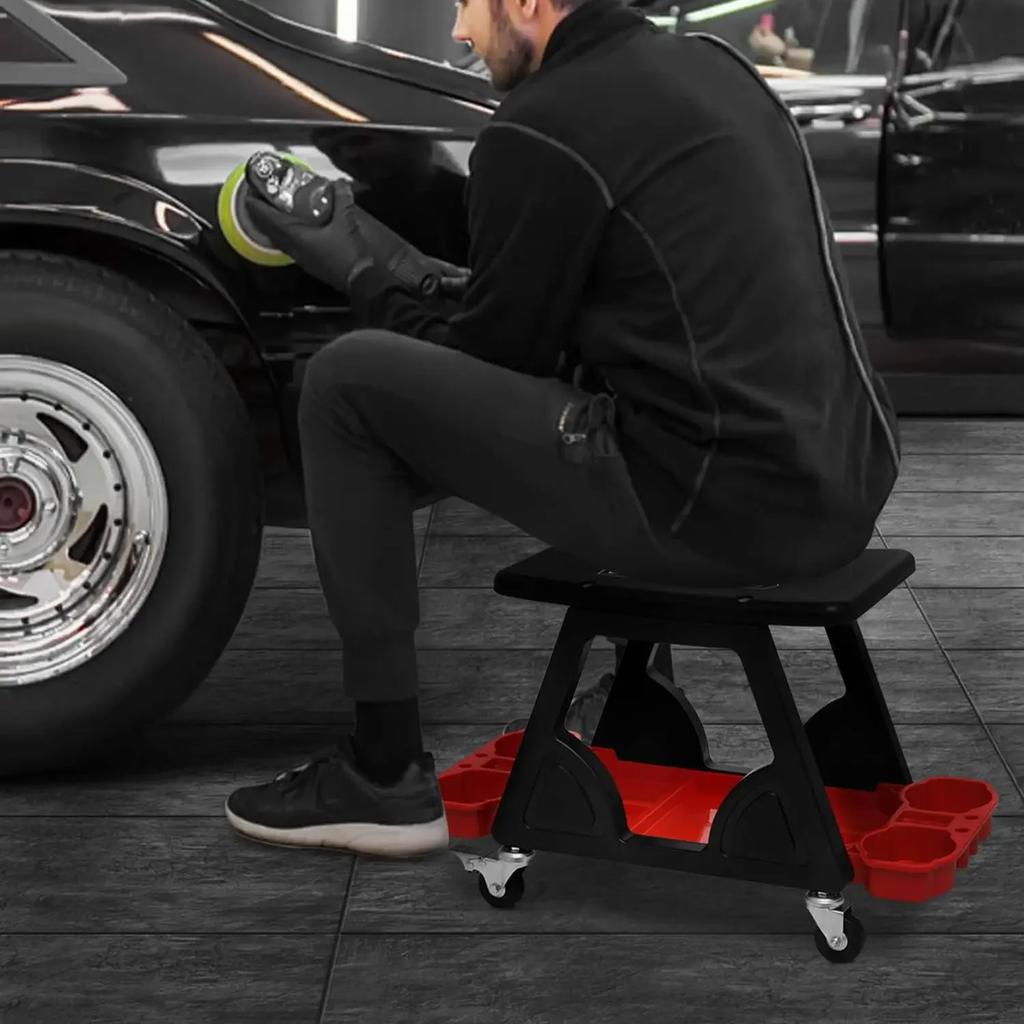 New Car Detailing Stool Utility Rolling Machanics Creeper Seat Mobile Stool Rolling Seat Creeper for Mechanics