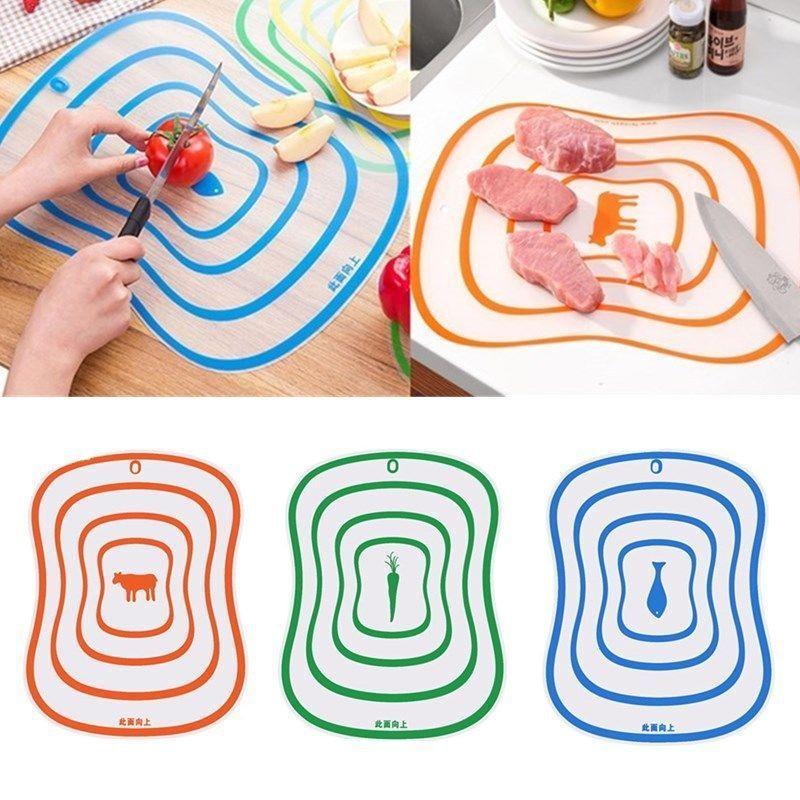 Nice Plastic Chopping Board Non-slip Frosted Kitchen Cutting Board Kitchen Tool