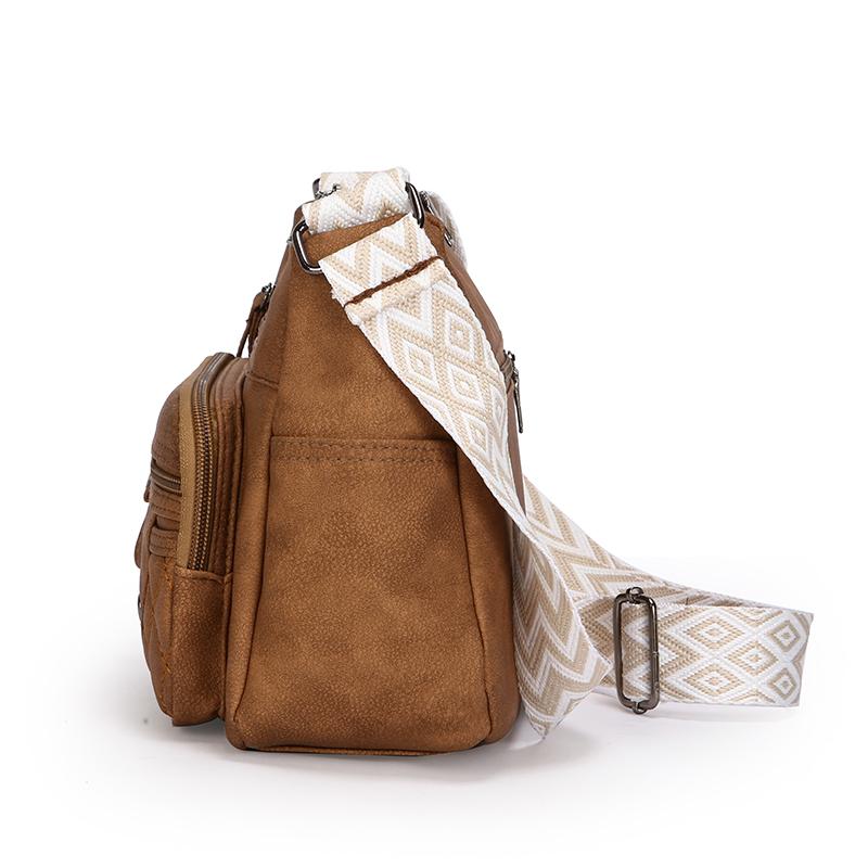 Women's Bag Large Capacity Shoulder Bag Multi-Layer Pocket Crossbody Bag Mother Bag