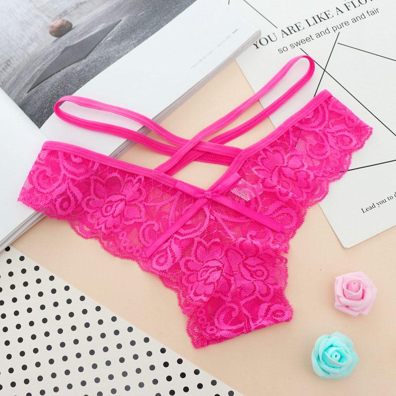 Sexy Lace Panties Women G String Lingerie Transparent Thongs Underwear Female Tangas Briefs