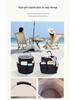 Portable Foldable Picnic and Beach Basket - Handheld Toiletry, Bath, Household & Shopping Bag