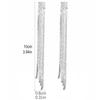 Shiny 4 Lines  Rhinestone Crystal Tassel Long Earrings for Women Wedding Party Hanging Dangle Earrings Bridal Brincos