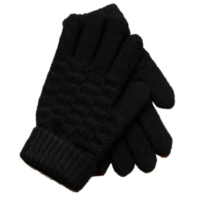 

Versatile Kids Winter Gloves Stretchy Gloves Soft & Comfortable Children Finger Gloves Suaitble for Outdoor Activities 1 чорний