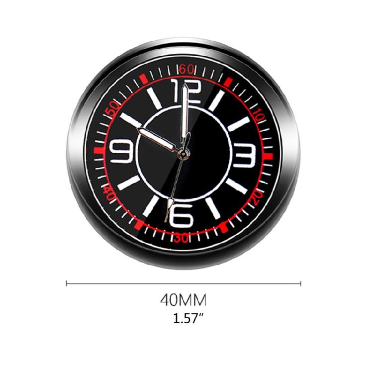 Universal Pocket Stick-On Clock Car Dashboard Clock Quartz Luminous Clock