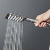 Brushed Stainless Steel Hand Shower Bathroom Hand Held Shower Set with Holder and Hose Wall Mounted Hand Hold Shower Head