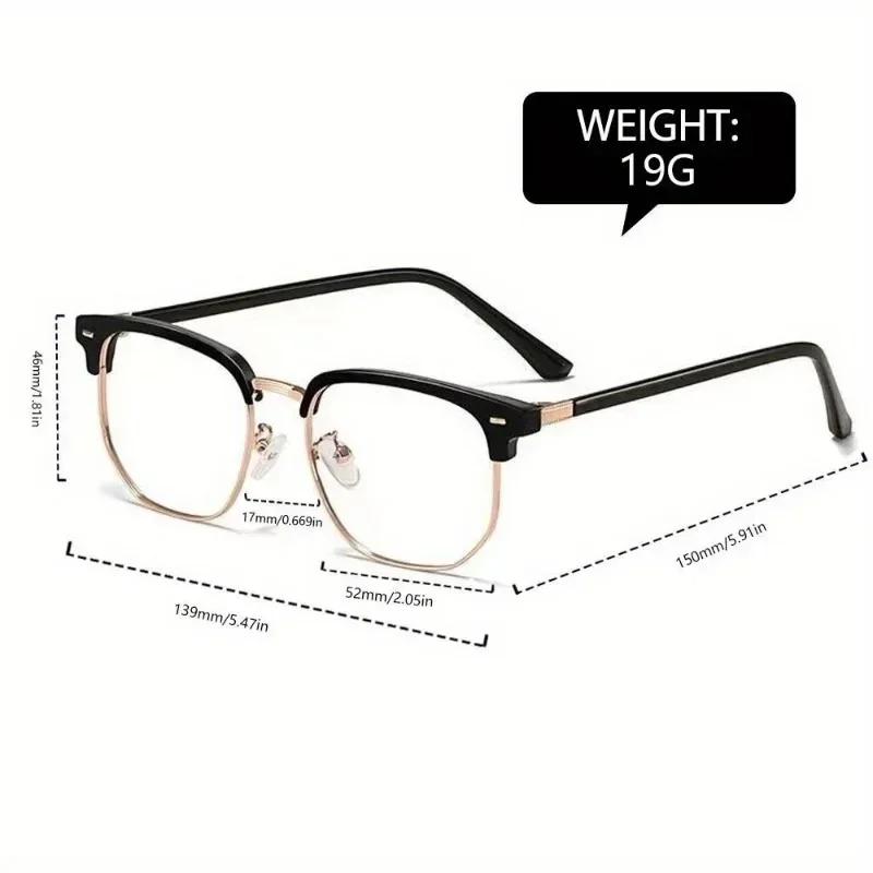 Fashionable Pochromic Glasses Retro Square frame for Men and Women Anti-blue Light