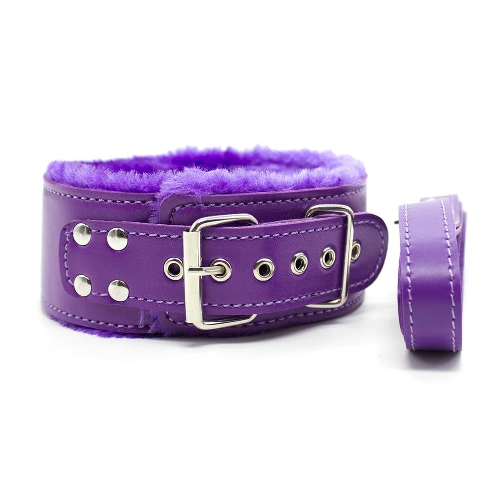 Sexy Pink PU Leather Chain Collar with Leash  Collar Bondage Gear Adult Games Sex Accessories Harness Adult Sex Toys