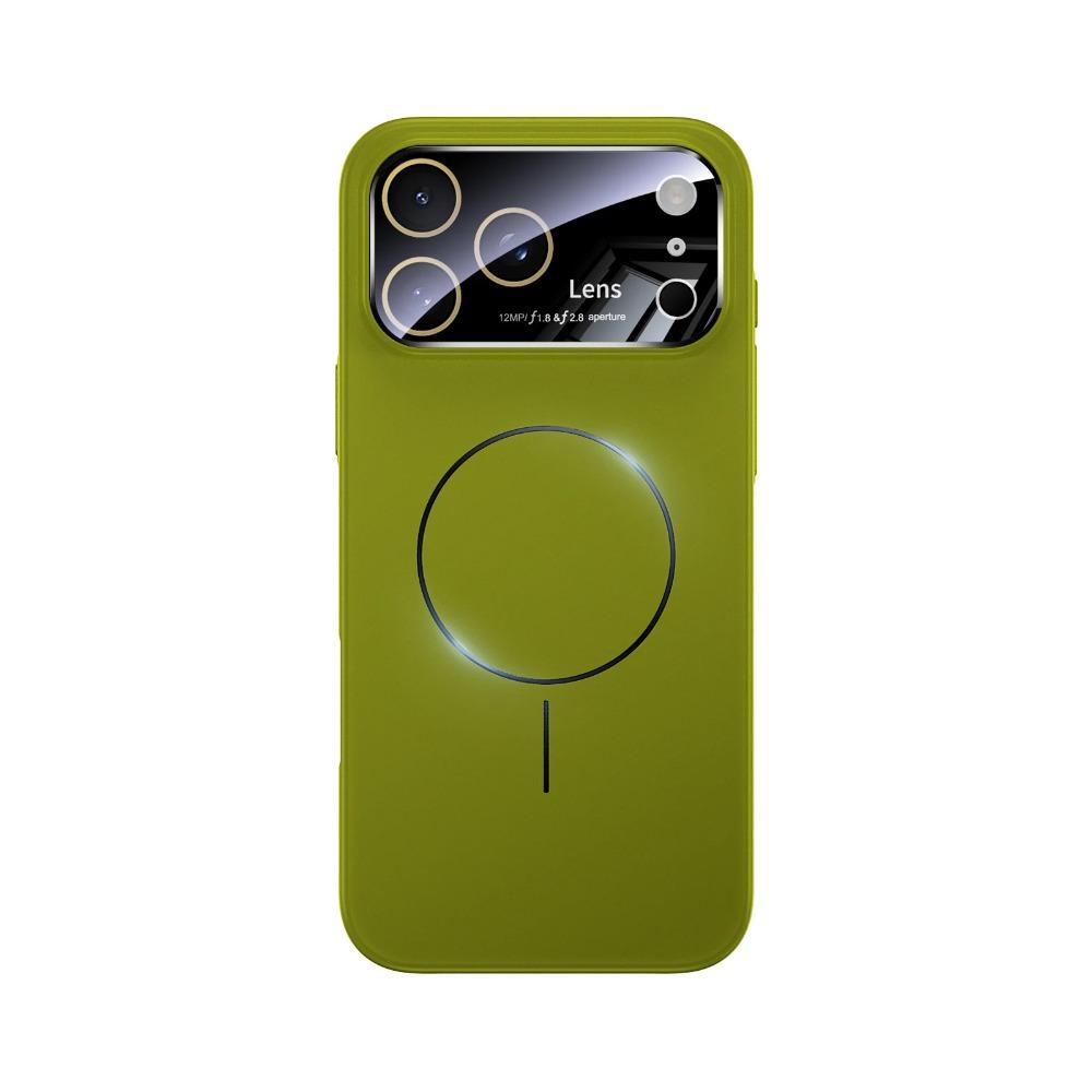 Magnetic Wireless Charging Colorful Case for iPhone 17 16 15 14 13 Pro Max Plus 17Air Skin Feel Large Window Lens Protect Cover