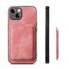 Applicable Apple 16 Pro Mobile Phone Case Leather Solid Color Retro 15 Pro Magnetic Card Case IPhone14 Protective Case