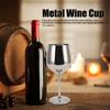 Metal Wine Goblet Stainless Steel Elegant High Hardness Widely Used Metal Wine Glass for Party Wedding Banquet