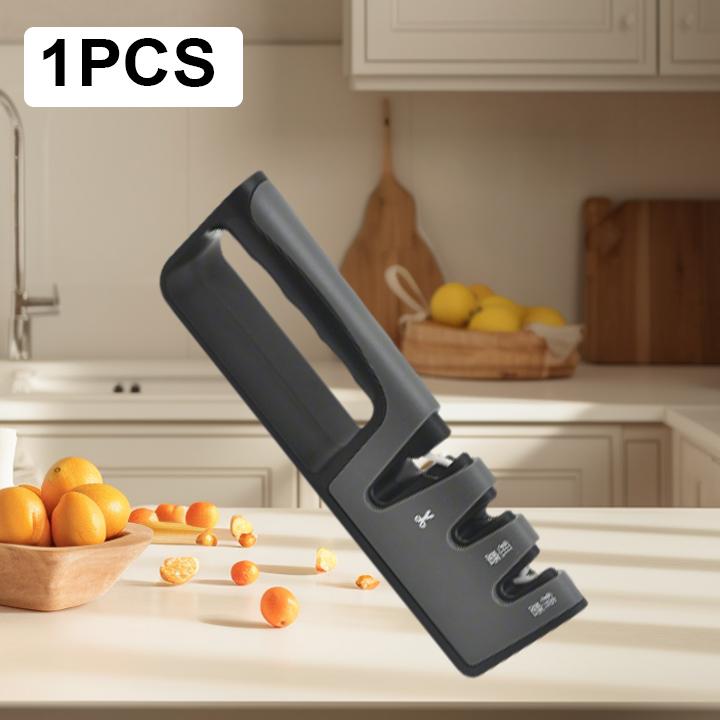 Professional Knife Sharpener Quick Edge Sharpening 3 in-1Fine & Coarse Grinding Kitchen Knife Scissor Sharpener Kitchen Supplies