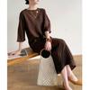 Original Design High-End Pleated Plus Size Loose Casual Dress - Light Luxury, New Spring Arrival