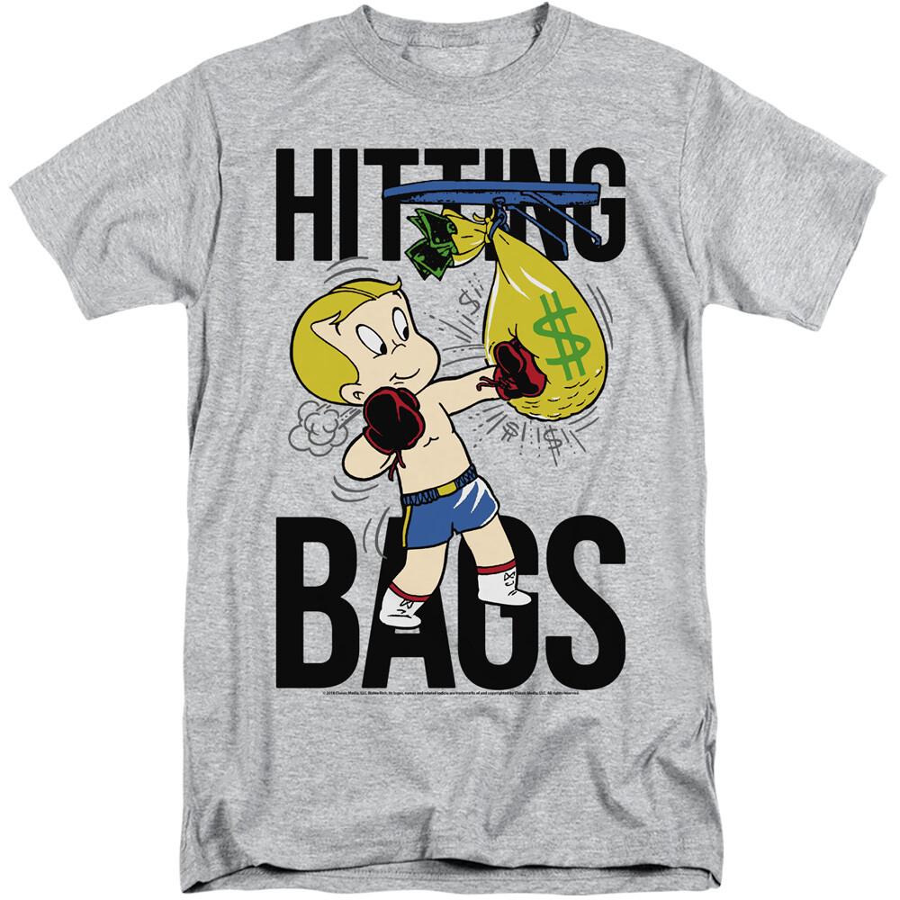 Richie Rich Make It Rain T Shirt Mens Licensed Cartoon Merchandise Gray XXXXL
