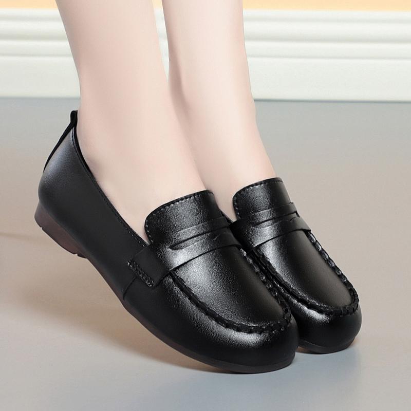 Fashion AIYUQI Women Loafers 2025 Autumn New British Style Women Flat Shoes Genuine Leather Casual  Large Size 41 42 43 Shoes Ladies