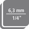 Rallonge souple - WERA - Flexible-lock 1/4'' - Longueur 75 mm - Acier au chrome-vanadium - Blocage à billes