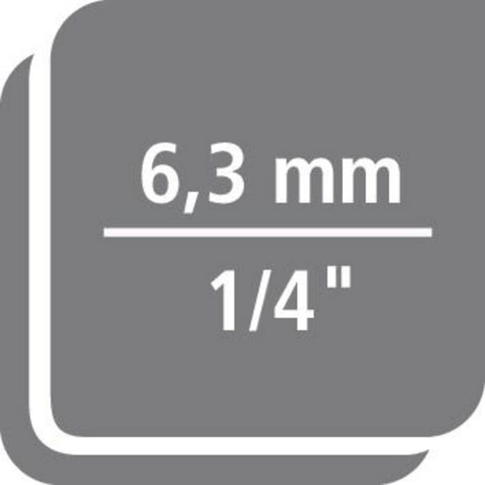 Rallonge souple - WERA - Flexible-lock 1/4'' - Longueur 75 mm - Acier au chrome-vanadium - Blocage à billes