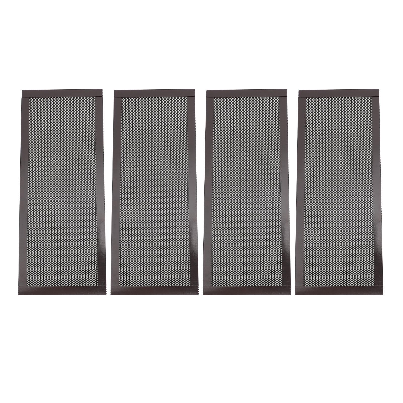 

4pcs Floor Vent Mesh Cover PVC Magnetic Dust Proof Floor Register Screen Cover for Home Wall Ceiling Black чёрный